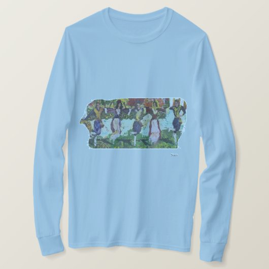 T - Shirt: Griechischer Tanz T-Shirt (Design vorne)