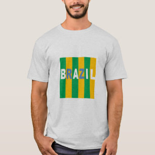 T - Shirt gris homme DESIGN BRAZIL
