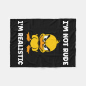 T-Shirt Grumpy Duck Tier Widerspenstigkeit Nicht Fleecedecke (Vorderseite (Horizontal))