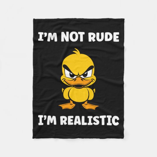 T-Shirt Grumpy Duck Tier Widerspenstigkeit Nicht Fleecedecke (Vorderseite)