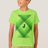 T - Shirt - Grünstreifen überquert mit dem ersten (Vorderseite)