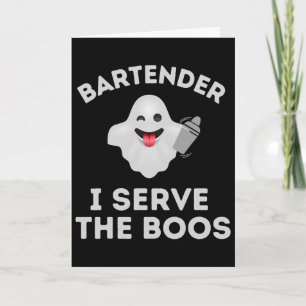 T-Shirt Halloween Geist Ich diene den  Karte