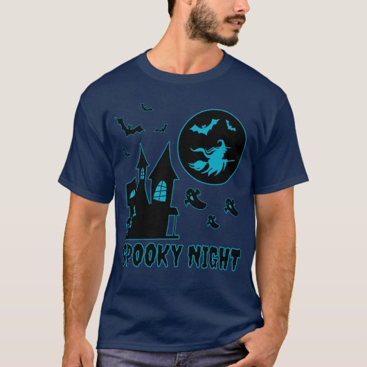 T - Shirt "Halloween Spooky Night" (Vorderseite)