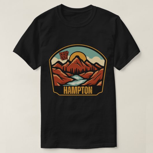 T - Shirt Hampton, Arkansas (Design vorne)