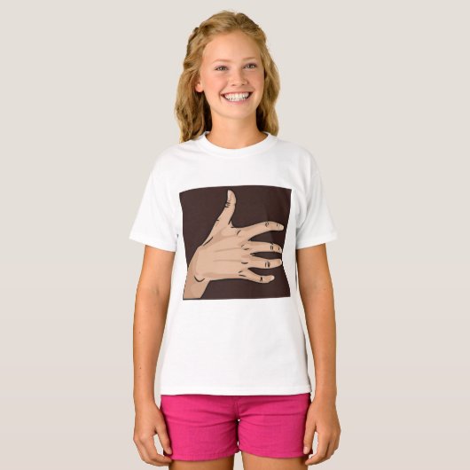 T - Shirt Handmädchen (Vorne ganz)