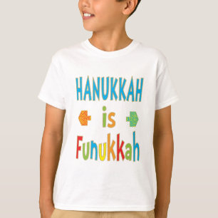 T - Shirt "Hanukkah is Funukkah" mit Dreideln