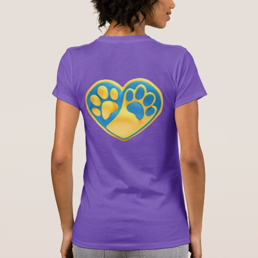 T-Shirt Happier dog (Rückseite)