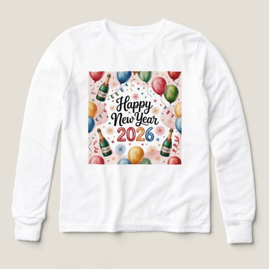 T-Shirt-Happy New Year 2026 Matching Family (Design Vorderseite)