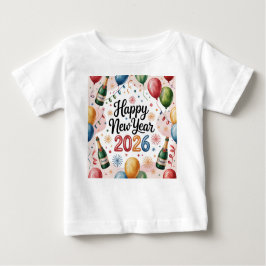 T-Shirt-Happy New Year 2026 Matching Family Baby T-shirt