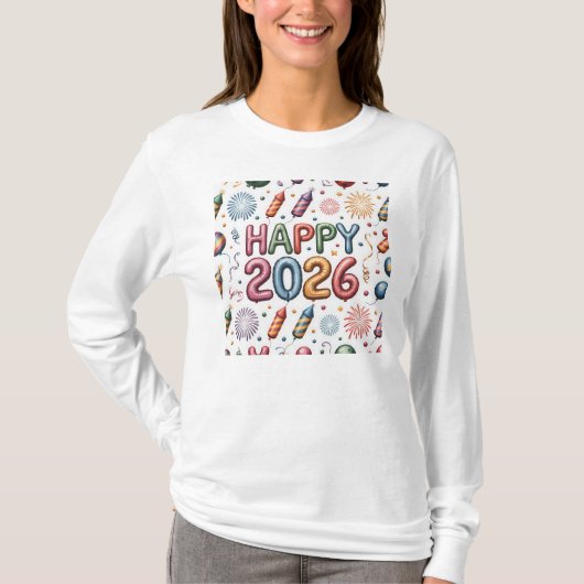 T-Shirt-Happy New Year 2026 Matching Family T-Shirt (Vorderseite)