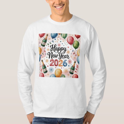 T-Shirt-Happy New Year 2026 Matching Family T-Shirt (Vorderseite)