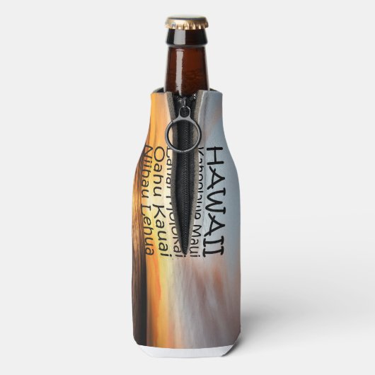 T-SHIRT Hawaii Flaschenkühler (Flasche Rückseite)