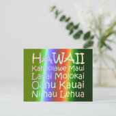 T-Shirt Hawaii Postkarte (Stehend Vorderseite)
