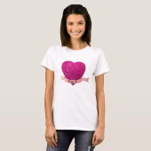 T - Shirt heiratet Me Pink Heart (Vorne ganz)