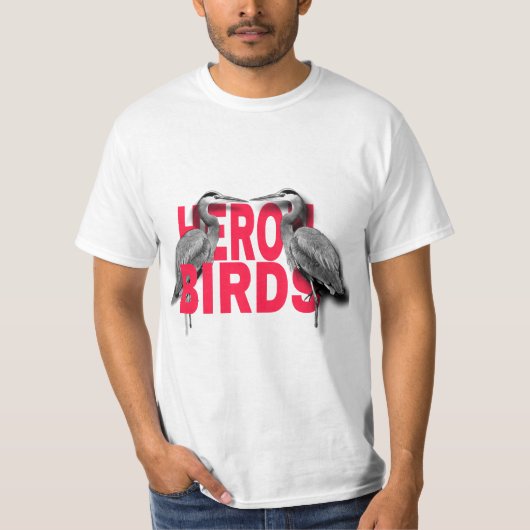 T-shirt heron birds (Vorderseite)