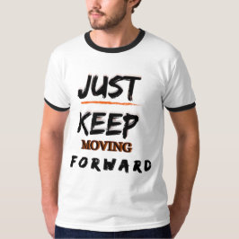 T-Shirt Herren Motivierend Einfach Weiter Machen