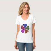 T - Shirt - 'Herz des Lebens x5 ', 3D, farbig. (Vorderseite Vollansicht)