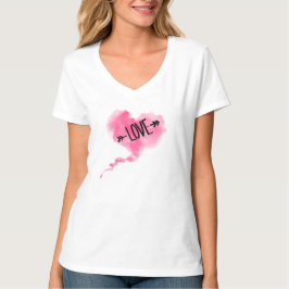 T-Shirt Herz rosa Wolke