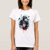 T-Shirt Hexenkopf im Skelett (Vorderseite)