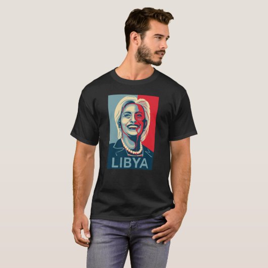 T - Shirt Hillary Clinton - Libyen (Vorne ganz)