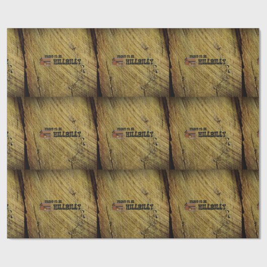 T-SHIRT Hinterwäldler stolz Geschenkpapier (Flach)