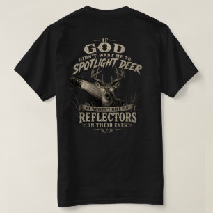 T-Shirt Hirsch im Scheinwerferlicht