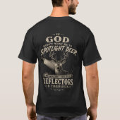 T-Shirt Hirsch im Scheinwerferlicht (Rückseite)