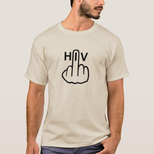 T - SHIRT HIV GEDREHT (Vorderseite)