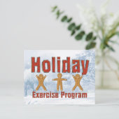 T-SHIRT Holiday Übungsprogramm Feiertagspostkarte (Stehend Vorderseite)