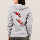 T - Shirt Hood & Zipper /Frauen (Rückseite)