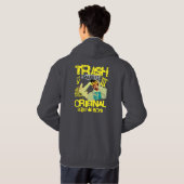 T-Shirt Hoodie (Schwarz voll)