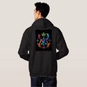 T-Shirt Hoodie (Schwarz voll)