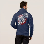 T-Shirt Hoodie (Schwarz voll)
