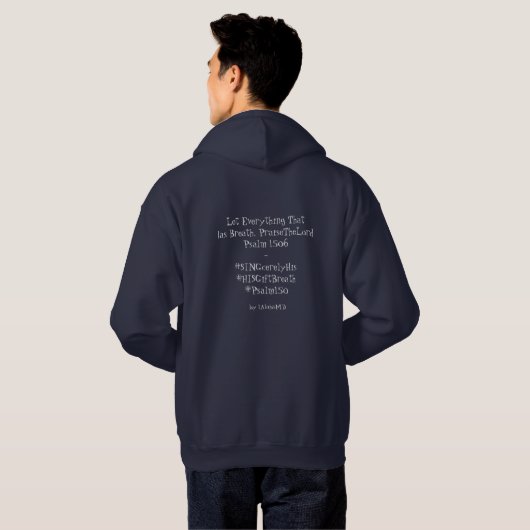 T - Shirt Hoodie (Schwarz voll)