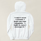 T-Shirt Hoodie (Design Rückseite)
