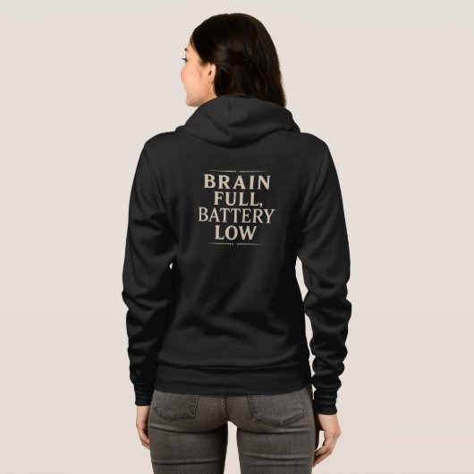 T-Shirt Hoodie (Schwarz voll)