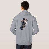 T-Shirt Hoodie (Schwarz voll)