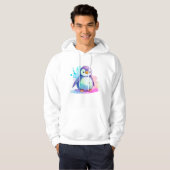 T - Shirt Hoodie Penguin Farbenfrohe Geschenke (Vorne ganz)