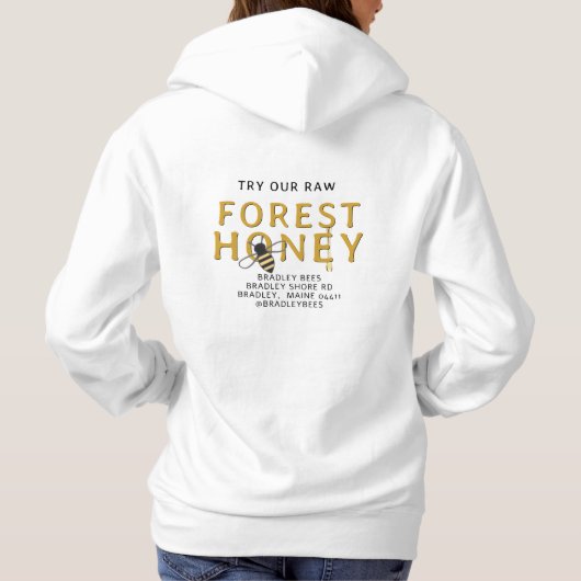 T - Shirt Hoodie Raw Herbst Honey (Rückseite)