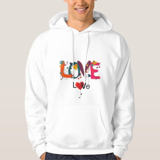 T Shirt Hoody Liebe perfekt zum Valentinstag (Vorderseite)