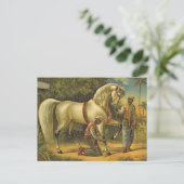 T-SHIRT Horse Royalty Postkarte (Stehend Vorderseite)