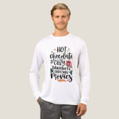 T-Shirt-Hot Chocolate & Cozy Christmas Vibes  Tri-Blend Shirt (Vorderseite komplett)