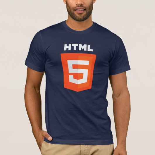 T - Shirt HTML5 (auf dunklem T - Shirt) (Vorderseite)