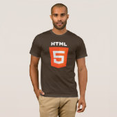 T - Shirt HTML5 (Brown) (Vorne ganz)