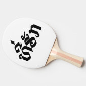 T-Shirt-Huk / Beloved Lao Laos Laotian Sprachskrip Tischtennis Schläger (Seitenansicht)