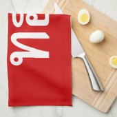 T-Shirt-huk ~ Geliebt in thailändischer Sprache Geschirrtuch (Viertel Falte)