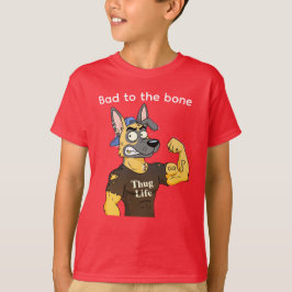 T - Shirt-Hund, Thug Life German Shepherd T - Shir T-Shirt