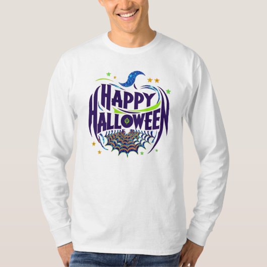 T - Shirt / Hunde / Sweatshirt Happy Halloween Log (Vorderseite)