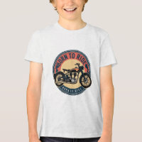 T - Shirt/Hunde Vintages Fahrrad - Geboren zum Fah