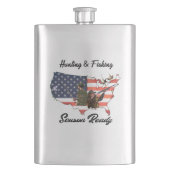 T - Shirt-Hutband für Jagd und Fischerei Flachmann (Vorderseite)